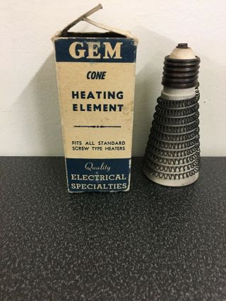 Vintage Gem Cone Shaped Heating Element Ceramic W Coil Wire