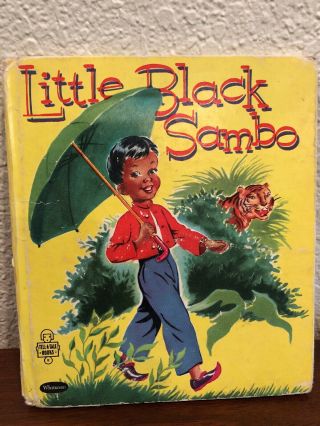 Little Black Sambo 1953 Whitman Tell A Tale Book Hardcover Vintage