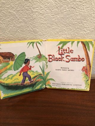 Little Black Sambo 1953 Whitman Tell A Tale Book Hardcover Vintage 7