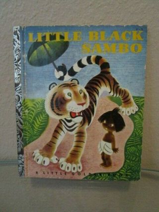 Little Black Sambo Vintage Childrens Little Golden Book 57 Tenggren,  C Ed.