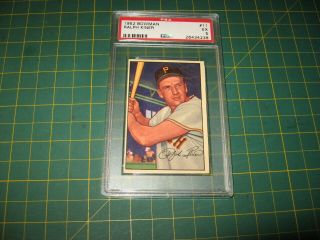 Vintage 1952 Bowman Baseball Card Ralph Kiner No.  11 Psa 5 Ex Hof Nr