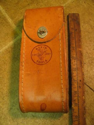 Vintage Klein 5137 Leather Tool Belt Holder Tester?