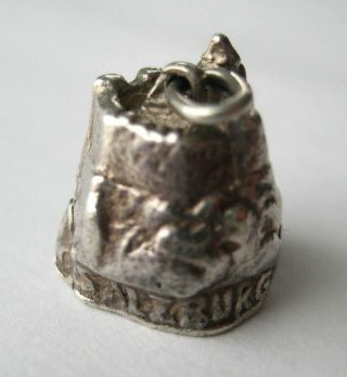 Vintage Sterling Austria Salzburg Fortress Castle Silver Bracelet Charm