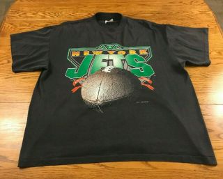 Vintage 1994 York Jets Nfl Football T Shirt Adult Xl Thin