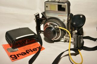 Graflex Xl With Rodenstock Heligon 80mm,  F2.  8 Plus Grip,  Roll Back & More