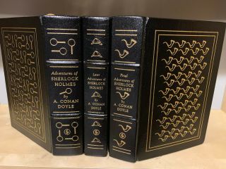 Easton Press Complete Adventures Of Sherlock Holmes 3vol By Arthur Conan Doyle