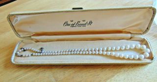 Vintage Ciro Pearl Necklace With 9ct White Gold Clasp & Box