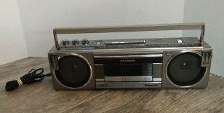 Vtg Panasonic Rx - Fm30 Fm Am Radio Stereo Cassette Recorder Boombox For Repair