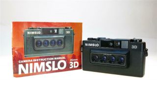 Nimslo 35mm Quadra Lens 3d Camera,  Instructions,  Ship Worldwide