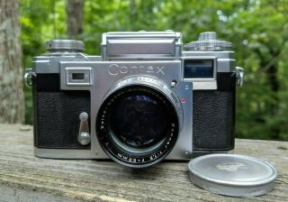 Contax Iiia 3a 564/24 Postwar German Zeiss Ikon Rf Camera With Sonnar F 1.  5 Lens