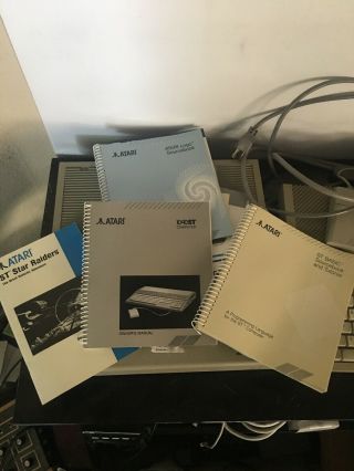 Atari 1040 STF Computer & Megafile 20 & SX1224 Monitor & Mouse & Manuals. 3
