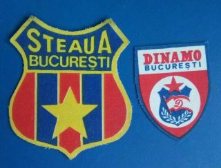 Steaua Bucharest Dinamo Bucuresti Patch Vintage Football Soccer Team
