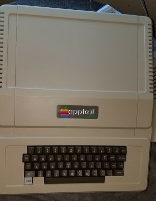 Apple II Plus Upgraded Video RTC External Game Ports Videx6 Card 64K Dual Floppy 4