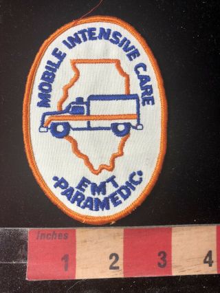 Vintage Medical Patch Mobile Intensive Care Emt Paramedic (illinois) 89ac