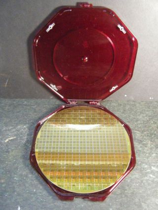 Rare Ibm 8 " 200mm Semiconductor Wafer In Case