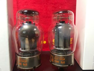 Pair Tung Sol 6550 KT88 Solid Gray Plate RCA Branded Vacuum Tube 3