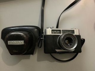 Vintage Konica Deluxe Ee - Matic Camera With Case