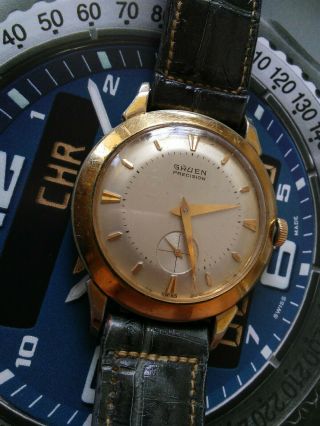 Vintage 1950s Gruen Precision Swiss Made Wind Up Wrist Watch