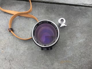 Nippon Kogaku Nikkor - P C 10.  5cm 1 2.  5 Leica Screw Mount w/10.  5 Finder OEM Cases 8