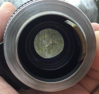 Nippon Kogaku Nikkor - P C 10.  5cm 1 2.  5 Leica Screw Mount w/10.  5 Finder OEM Cases 9