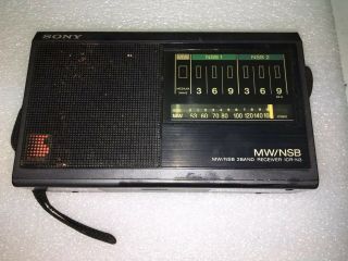 Vintage Sony Icr - N3 Am Portable Radio - Great