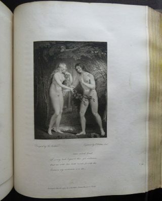 Rare LIFE MILTON & PARADISE LOST 1796 HAYLEY 2v Engravings RICHTER & GARDINER 12