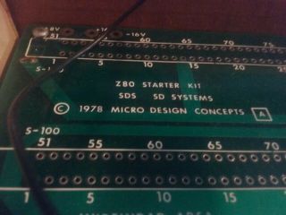SDS SD Systems Z80 Starter Kit / S - 100 Bus SBC 3