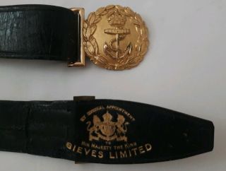 Vintage Gieves & Hawkes Royal Navy Sword Belt,  Uk Seller,  Delivery Uk