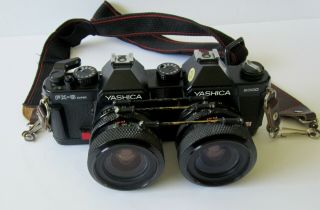 Ultimate Custom - Made Yashika 35mm Slr Stereo 3 - D Rbt Full - Frame Camera,  Flash