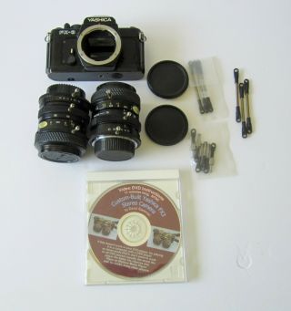 Ultimate Custom - made Yashika 35mm SLR Stereo 3 - D RBT Full - Frame Camera,  Flash 5