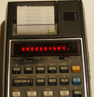 Hewlett Packard 19c programmable scientific calculator ,  Pounch 3