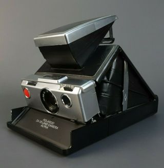 Polaroid Sx - 70 Land Camera Alpha Black With Leather Film