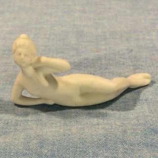 Vintage Pink Bisque Bathing Beauty
