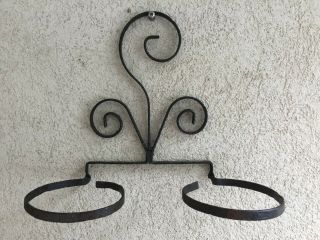 vintage wrought iron wall mount plant holders 2
