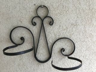 vintage wrought iron wall mount plant holders 3