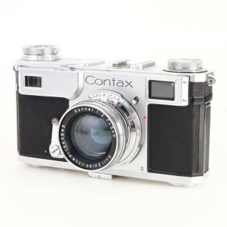 :Zeiss Ikon Contax II 35mm Rangefinder Camera w Sonnar 5cm 50mm f2 Lens & Case 2