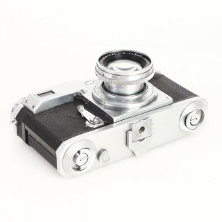 :Zeiss Ikon Contax II 35mm Rangefinder Camera w Sonnar 5cm 50mm f2 Lens & Case 5