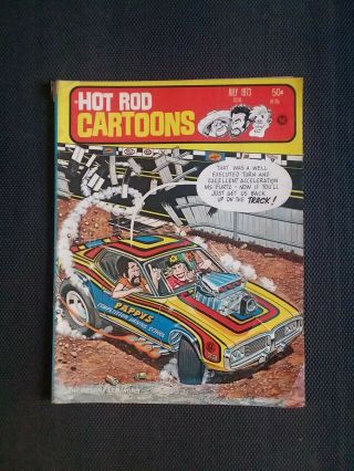 Hot Rod Cartoons July 1973 - Vintage Automotive Collectibles