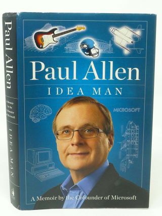 2011 Signed Paul Allen Idea Man Memoir Microsoft Seahawks Vulcan Very Scarce