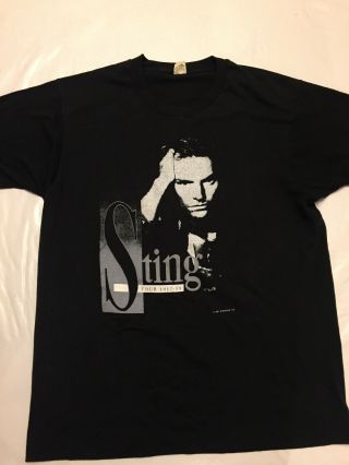 Vintage Sting 1987 Nothing Like The Sun Concert Shirt The Police Xl Screen Stars