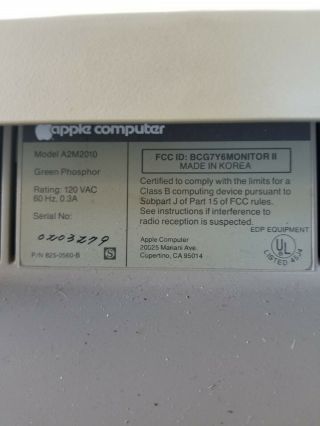 Apple IIE Computer AA11040B Monitor A2M2010 Duodisk A9M0108 c/w Software - 5