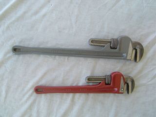 A Pair Craftsman 24” & 18 " Inch Heavy Duty Pipe Wrench Vintage