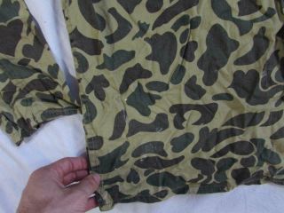 Vtg 60s Crown Duck Hunter Frogskin Camouflage Shirt Beo Gam Advisor Vietnam War 6
