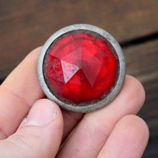 Jewel Red Bicycle Reflector Vintage Motobike Motorcycle Rear Fender Accessory