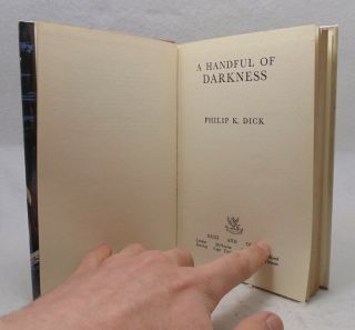 Philip K.  Dick A Handful of Darkness - 1955 1st British ed.  w/ Rudland Jacket 6