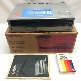 Sony Betamax Video Cassette Recorder Sl - 2700