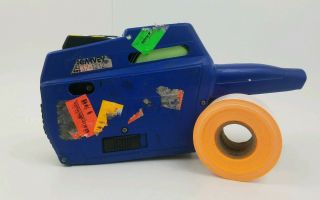 Vintage Toys R Us Price Label Gun 2 - Line Garvey 37 - 121 Orange Green Blue