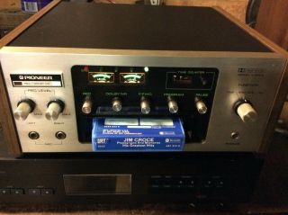 Pioneer Model H - R100 8 Track Tape Player/recorder And 45 Tapes
