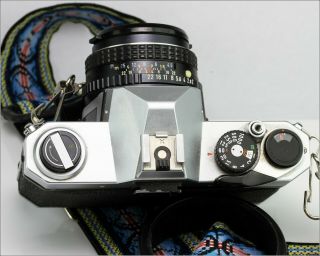 Vintage Film Camera PENTAX K1000 w/ Pentax - M Lens 1:2 50mm & Flash Sunpak 121C 6