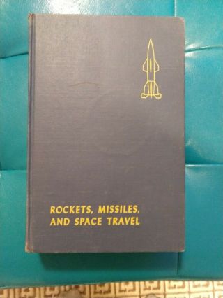 Willy Ley Rockets Missiles And Space Travel With Poster 1951 Rare Hardcover Atom